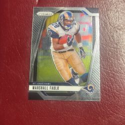 2024 Panini Prizm Marshall Faulk #299 football trading card. 