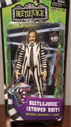 NECA Beetlejuice Striped Suit 7" Action Figure