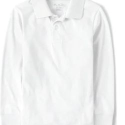 White Long sleeve Polo Shirts (2)