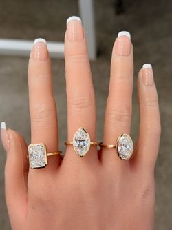 14KT 3.02-4.94Ctw VS2/E Lab Diamond IGI Certified Engagement Rings