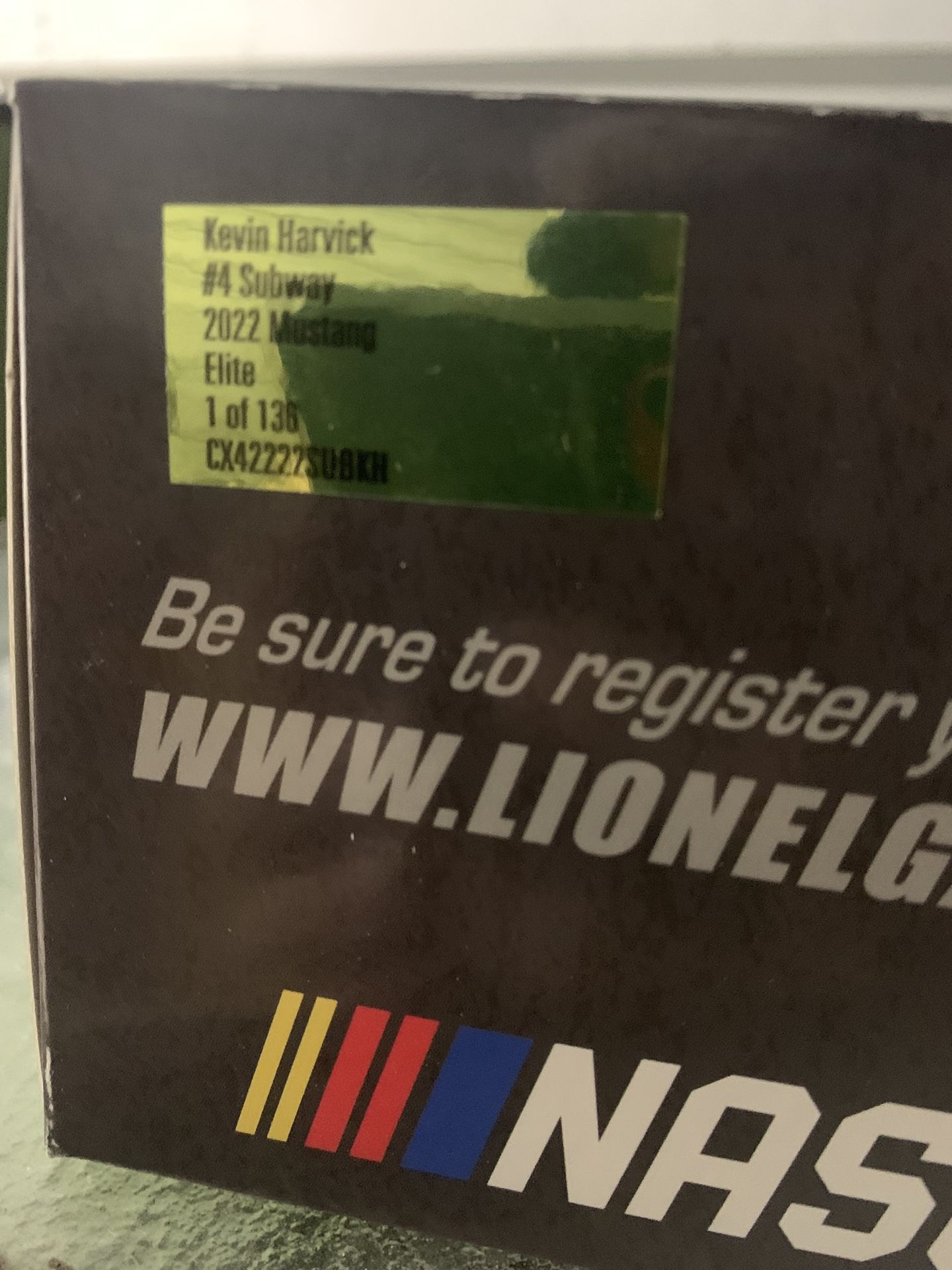 2022 Kevin Harvick Subway 1/24 Diecast