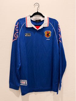 Japan Home Retro Long Sleeve Jersey 1998