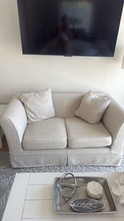 Pier 1 Slipcover Couch- 60 inches