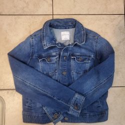 Juniors Jean Jacket. Size Large 