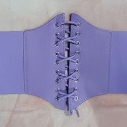 Corset Belt Size Small/medium Color Lilac Purple 