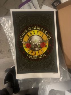 2016 Guns N’ Roses Las Vegas t mobile arena poster 1126/1500