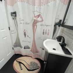 Used shower curtain (looks New)