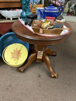 Vintage Style Oak Side Table