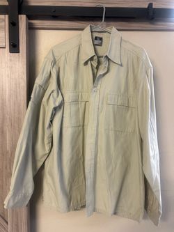 Men's Long Sleeve Utility Button-Up Shirt