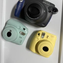  Fujifilm Instax Camera Bundle – Instax 200 + Mini 8 + Mini 9