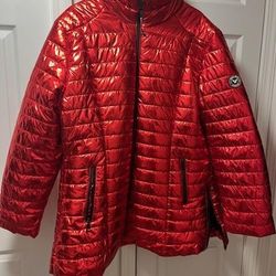 Puffy Jacket Woman's Bright Red $65