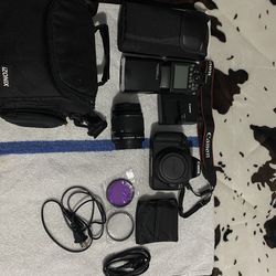 Canon DSLR Camera + Lens + Flash + Accessories Kit – Ready to Shoot!