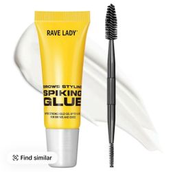 1  piece of transparent waterproof eyebrow styling gel with brush - long-lasting hold, suitable for all eyebrow types, clear eyebrow shape, lightweigh