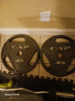 45lbs CAP Olympic plates pair
