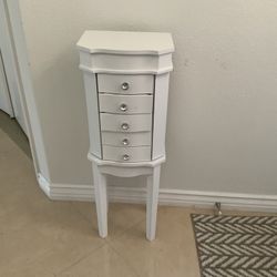 White Jewelry Cabinet