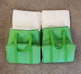 2/$25 or $15/ea. Large Insulated Hot-Cold Reusable Delivery/Grocery Totes - Heavy Duty 13"x9"x14"