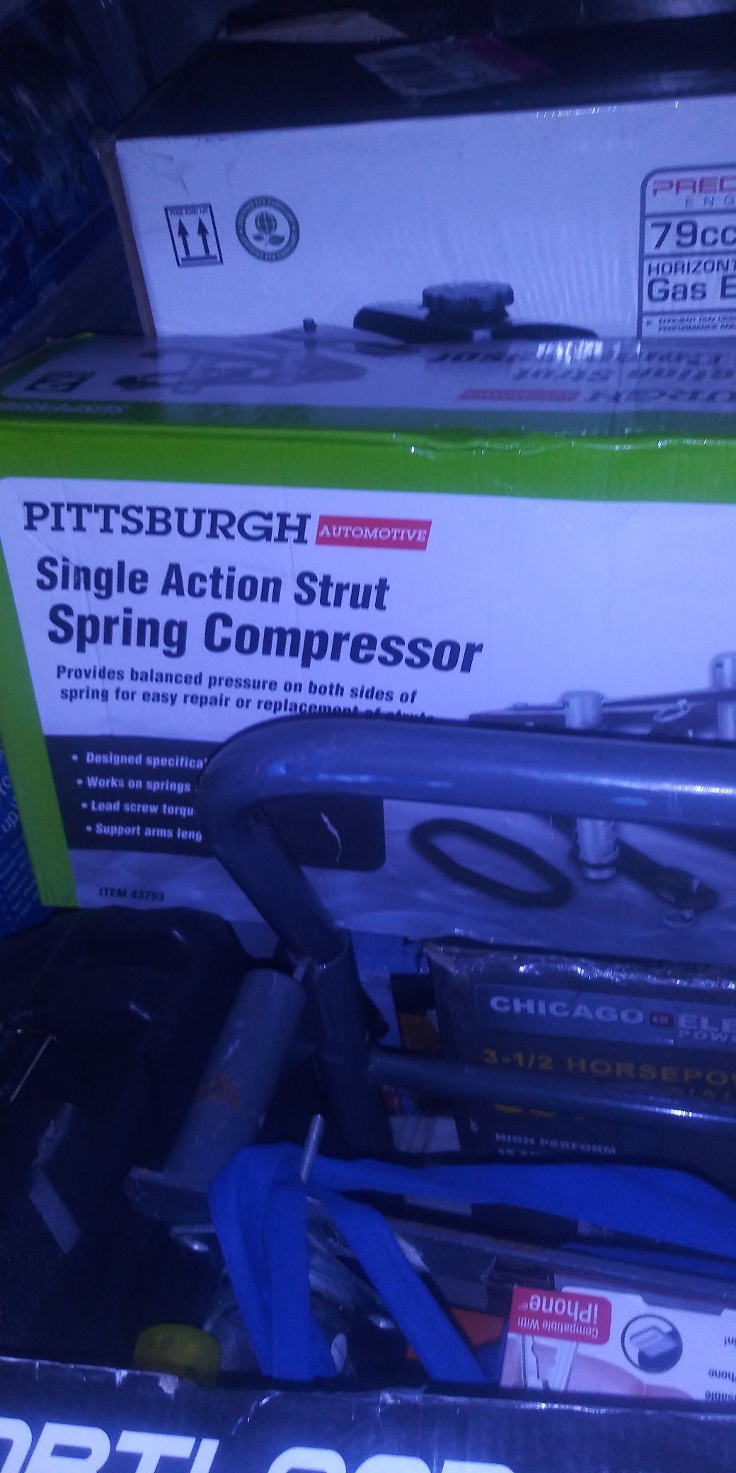 Pittsburgh single action strut spring compressor new in the box firm on price
