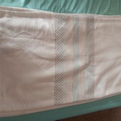 Beautiful Linen Shower Curtain With Metal Grommets 