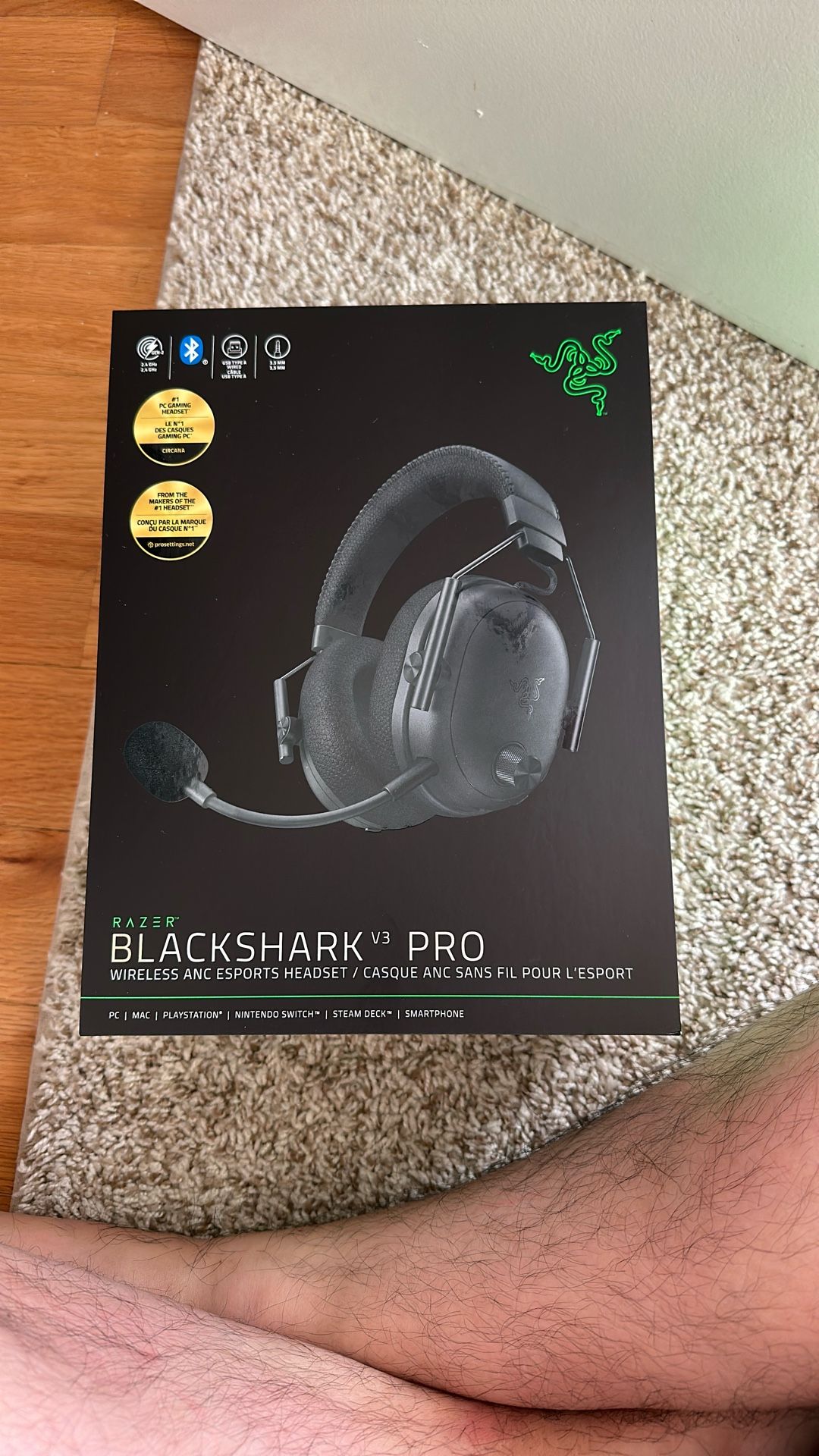 Razer BLACKSHARK V3 PRO WITELESS ANC ESPORT HEADEST