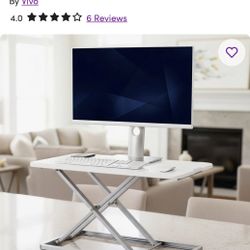 Adjustable Metal Base Standing Desk Converter