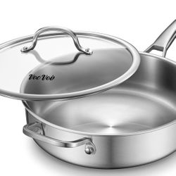 Voc Voi 6 Quart Stainless Steel Pan With Lid
