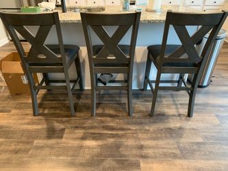 4 Gray Barstools by Signature Design by Ashley Furniture