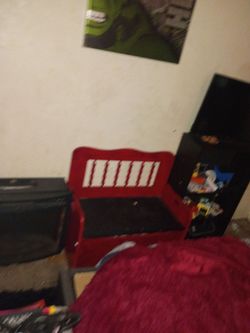 Kids wood storage bench