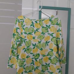 Talbots Long Sleeve BLOUSE, Size L GREAT CONDITION 