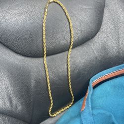18K Gold Filled Rope Chain Necklace Men 24" 4MM New  
