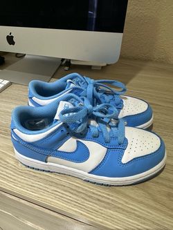 Nike Dunk Low Blue White Sneakers SIZE 1.5Y