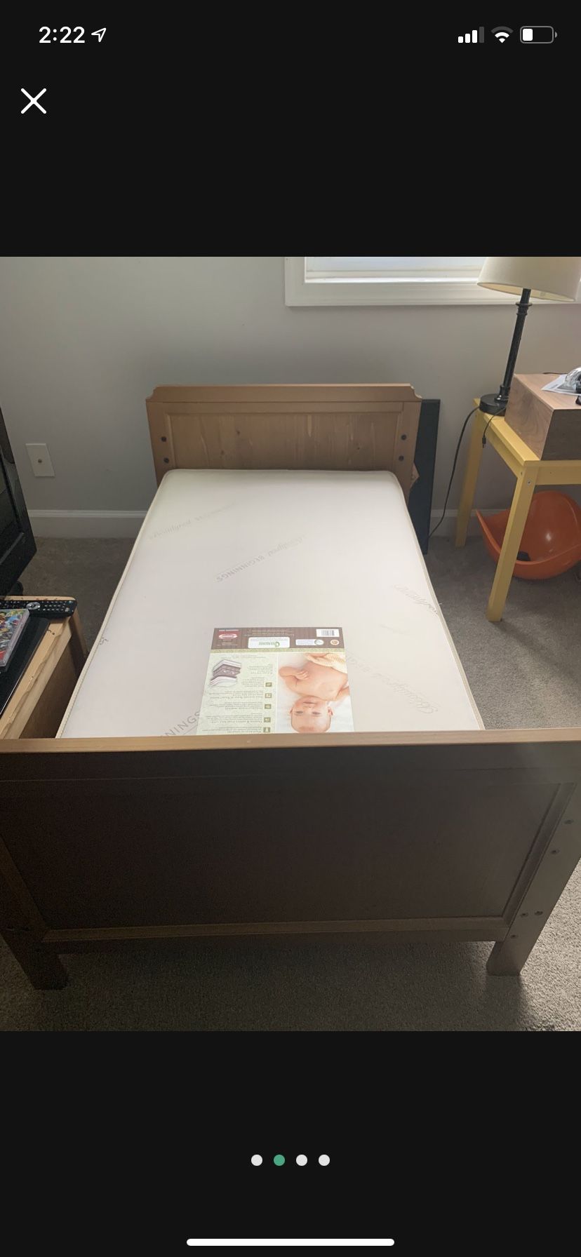 Ikea Leksvik convertible crib and toddler bed