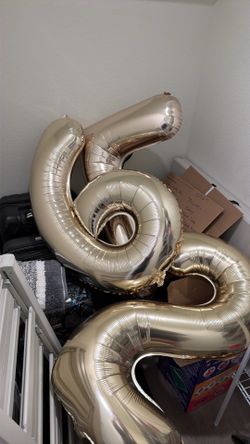 Helium party ballon number 2,6,7