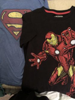 Boys super hero t-shirts size 10-12