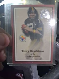 2000 FLEER GREATS OF THE GAME TERRY BRADSHAW FOOTBALL CARD MINT CONDITION