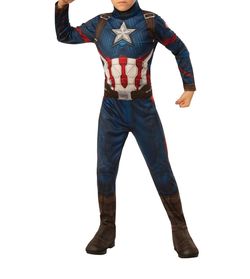 Kids Captain America Halloween Costume 10-12