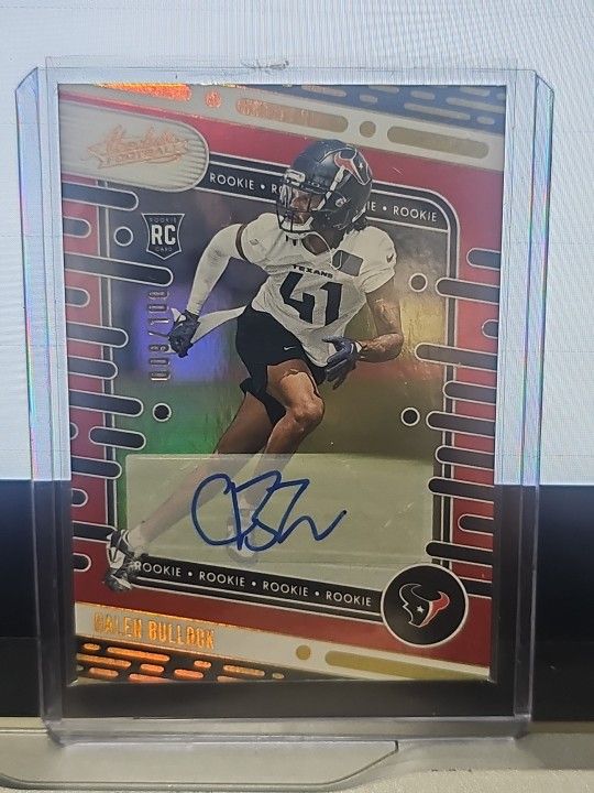 2024 Panini Absolute Red Spectrum Signature Calen Bullock RC 9/100
