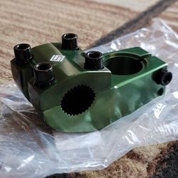 NEW Bicycle Bmx Threadless Stem Green