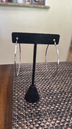 Arracadas grandes de plata 925