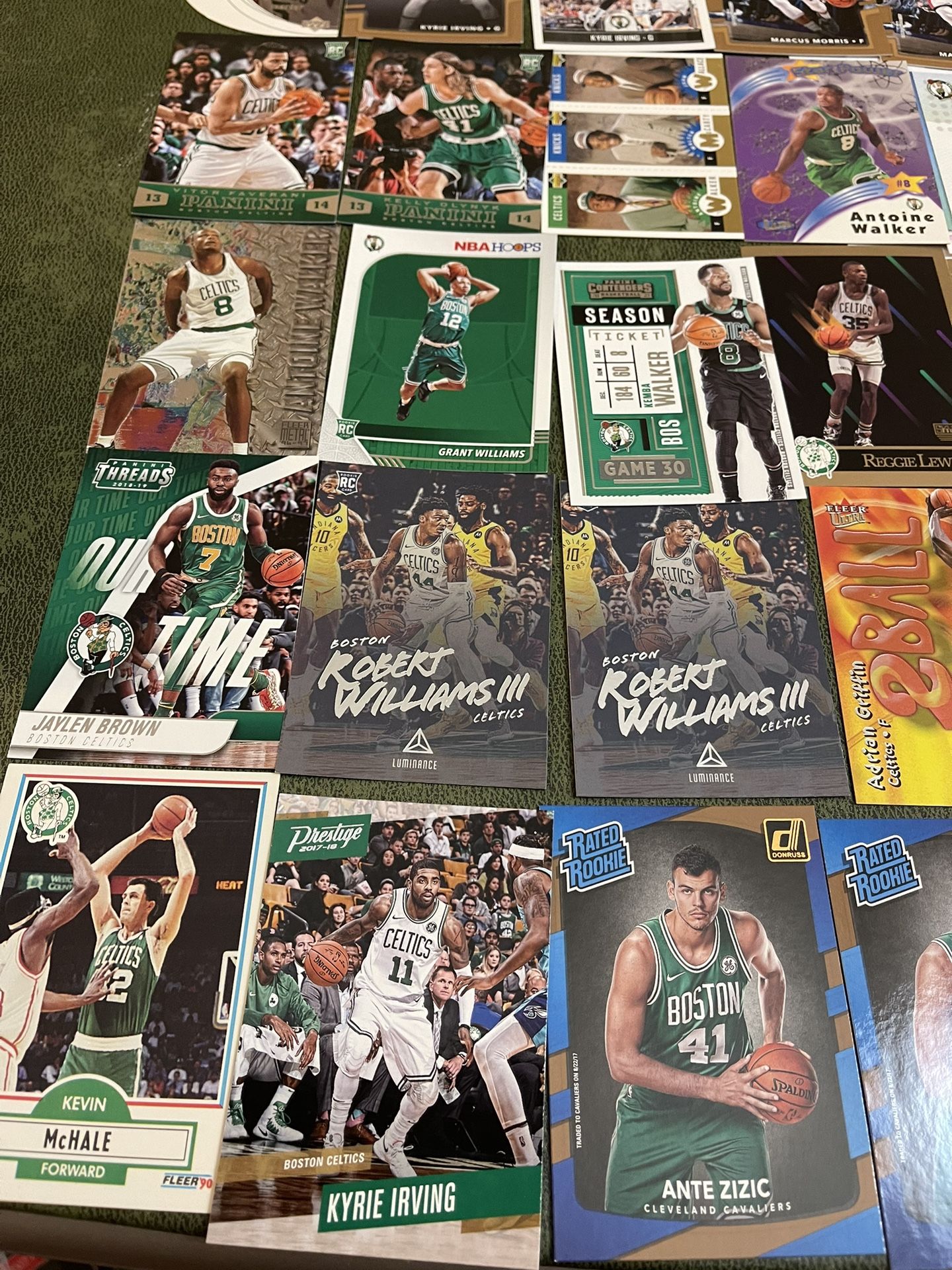 Lot Of 8 Boston Celtic Rookie Cards