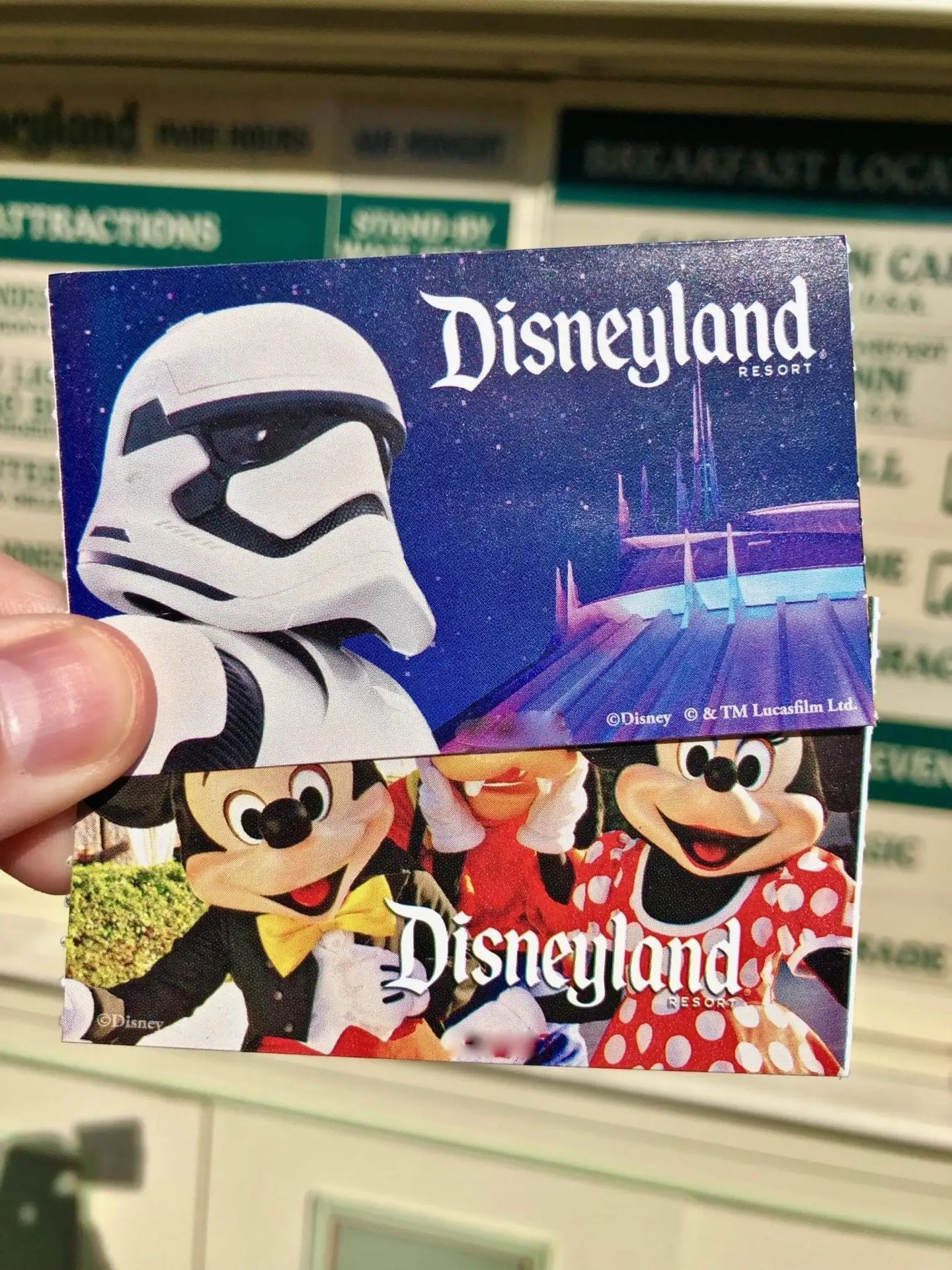 PAIR OF DISNEYLAND TICKETS $250 (IE ONLY)