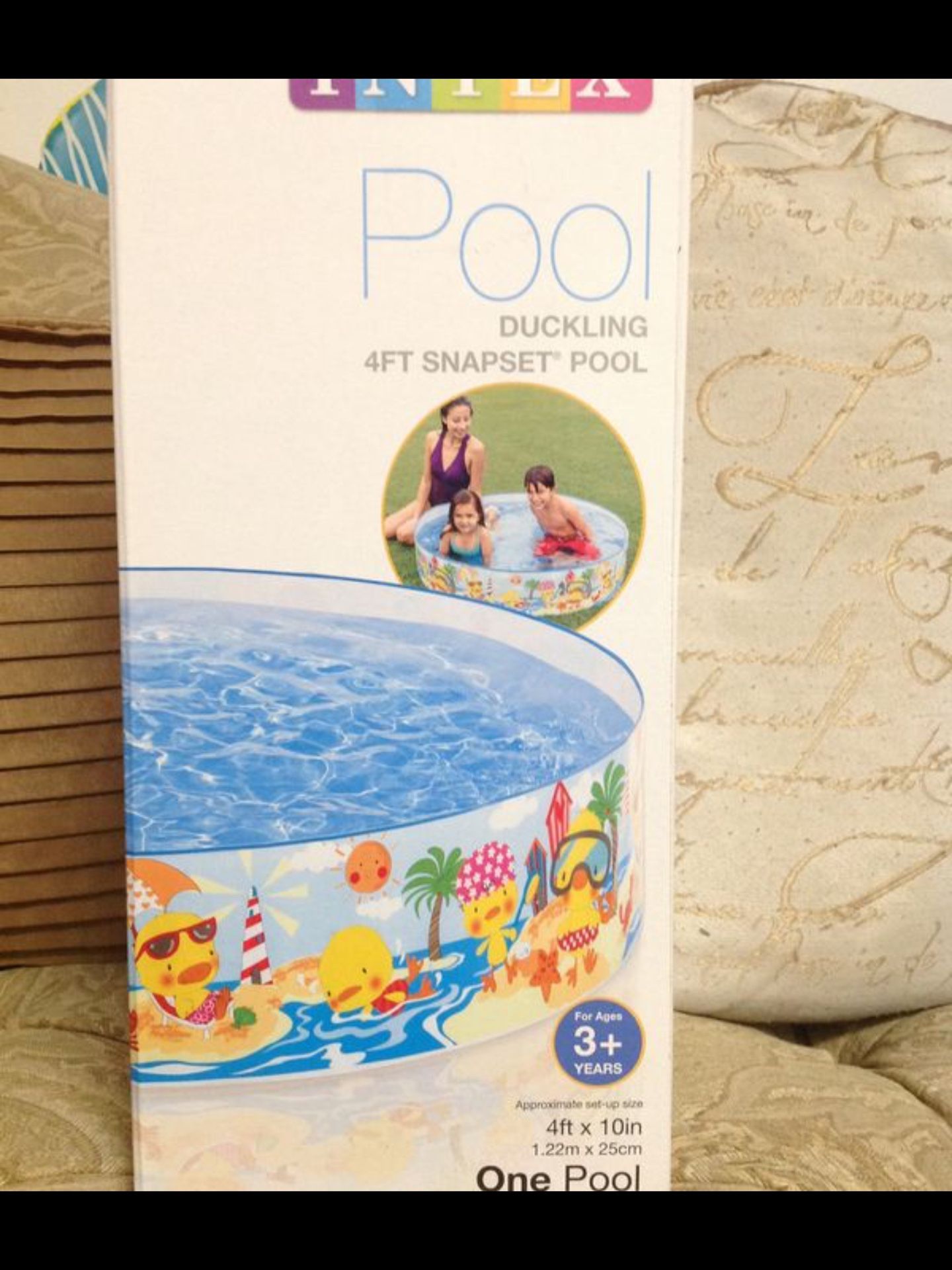 Intex snap set easy up pool kids pool 4 foot wide kiddie pool family fun summer swimming pool $25 pick up