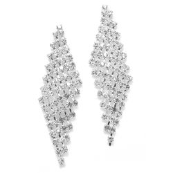 Classic Rhinestone Diamond Shaped Earrings