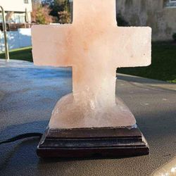 Himalayan Salt Cross Lamp, electric 