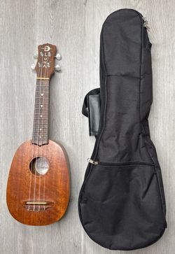 Luna Tattoo Pineapple Soprano Ukulele (A1D032611)