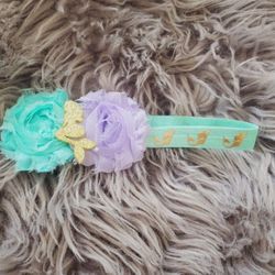 Mermaid Headband Teal Baby Kids New 