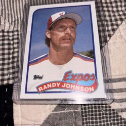 Randy Johnson Expos Rookie Near Mint Baseball Card 
