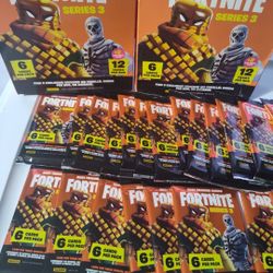 Fortnite Trading Cards Panini Series 3 Packs X4