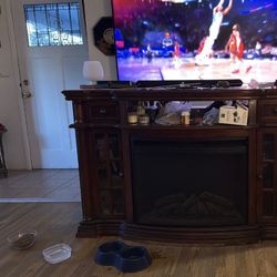 Tv Stand With Fire Place 