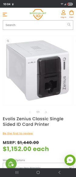 Evolis Zenius Classic Single Sided Id Printer