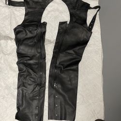 Men’s / Woman’s Leather Chaps Motorcycle X2 